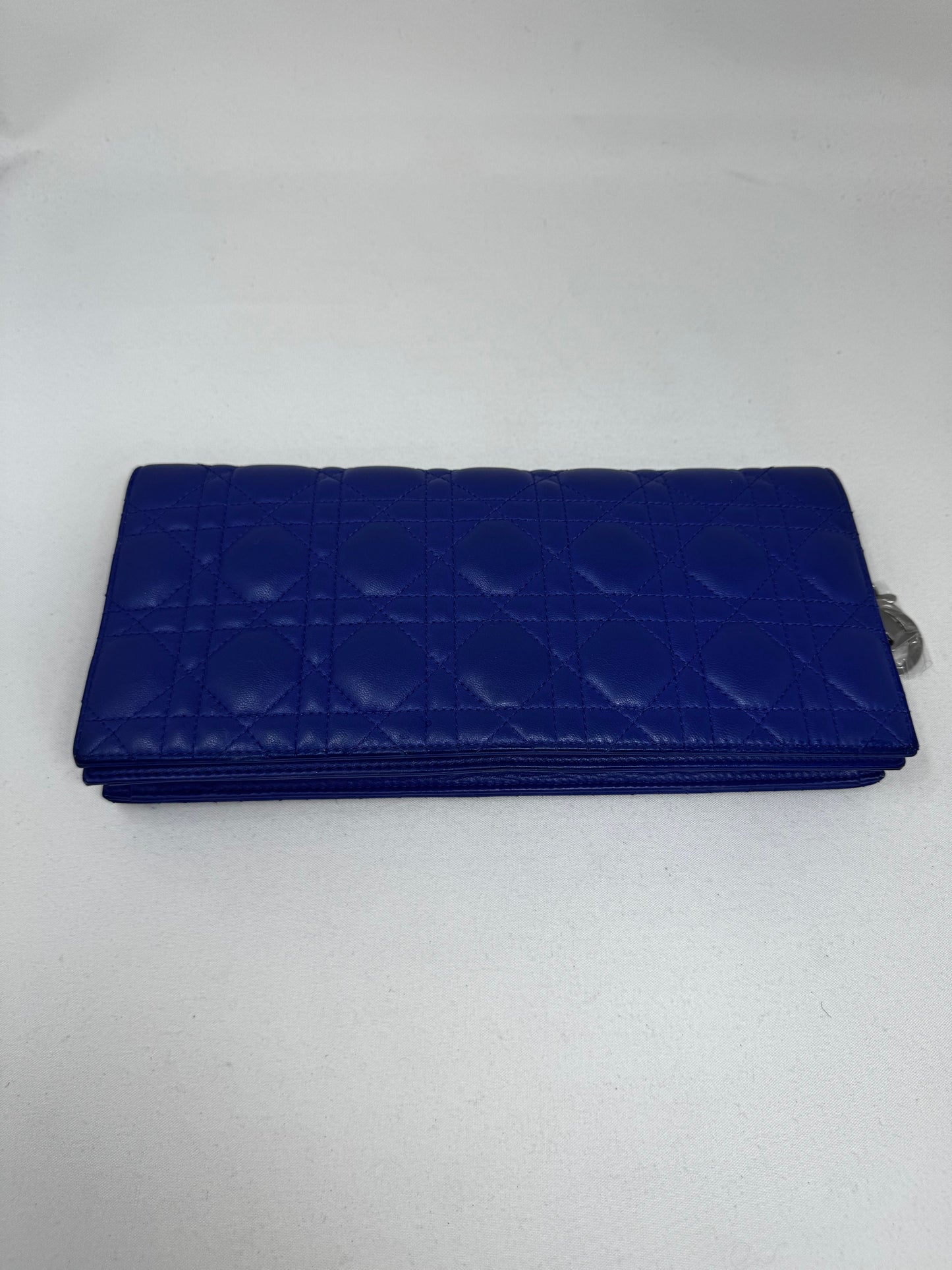 Dior Cannage Blue Shoulder Bag