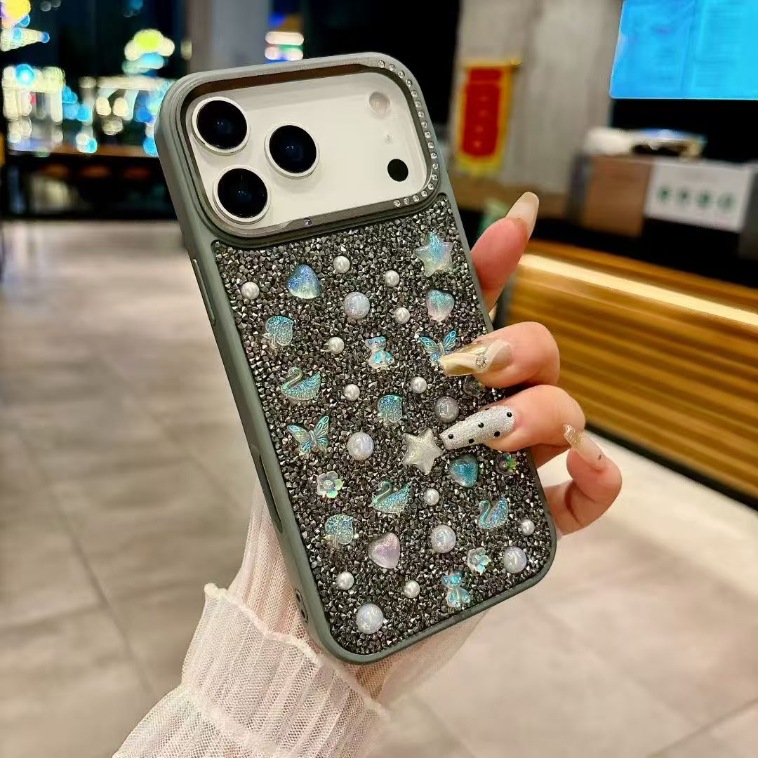 New Stylish, Sparkling Pink Diamond Phone Case for iphone Series and samsugn s25U s26u