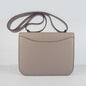 Luxury Hermes Constance Cowskin Leather Bag Grey Golden