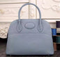 Luxury Hermes Bolide 31Cm Togo Leather Blue Lin Bag