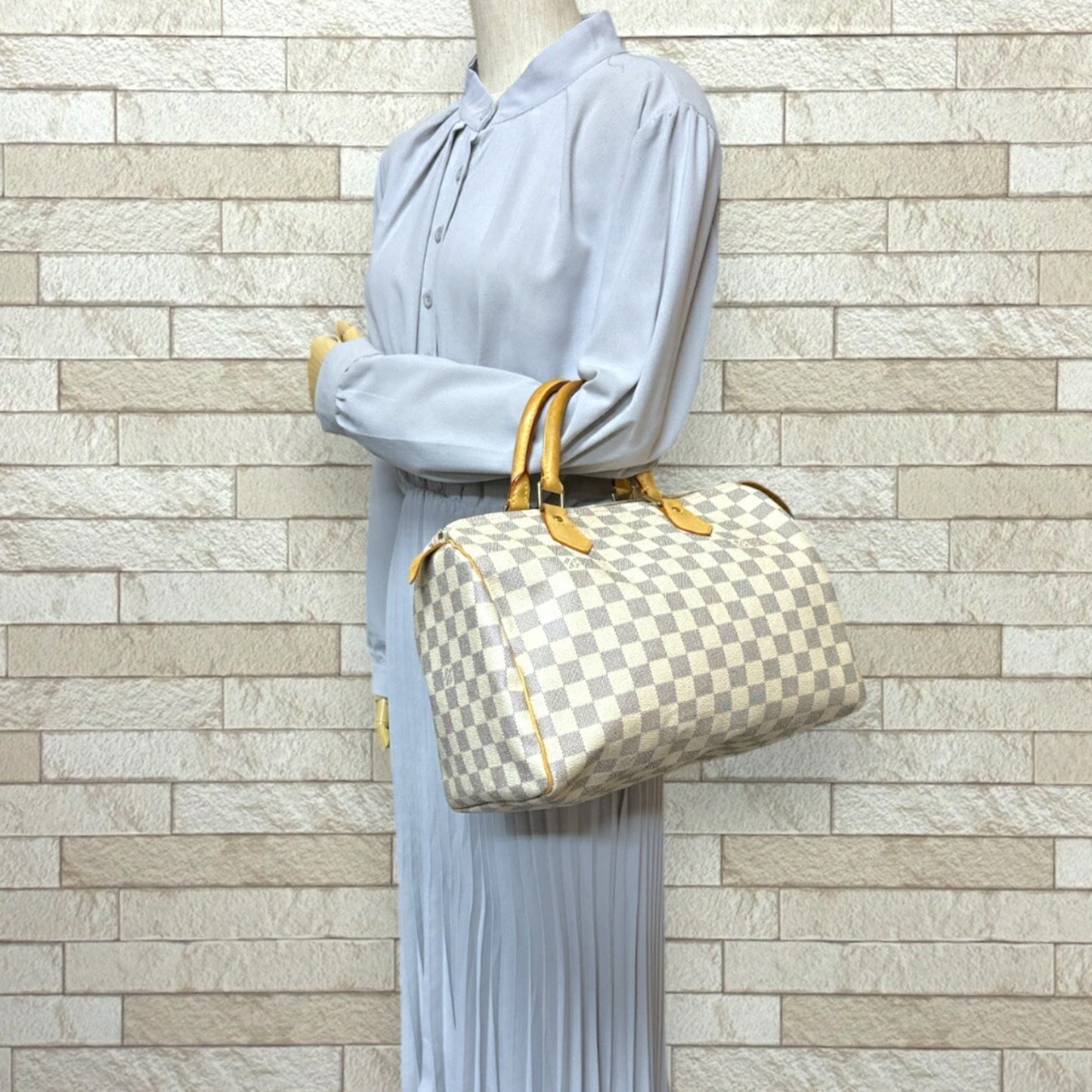 Louis Vuitton  Damier Azur Handbag