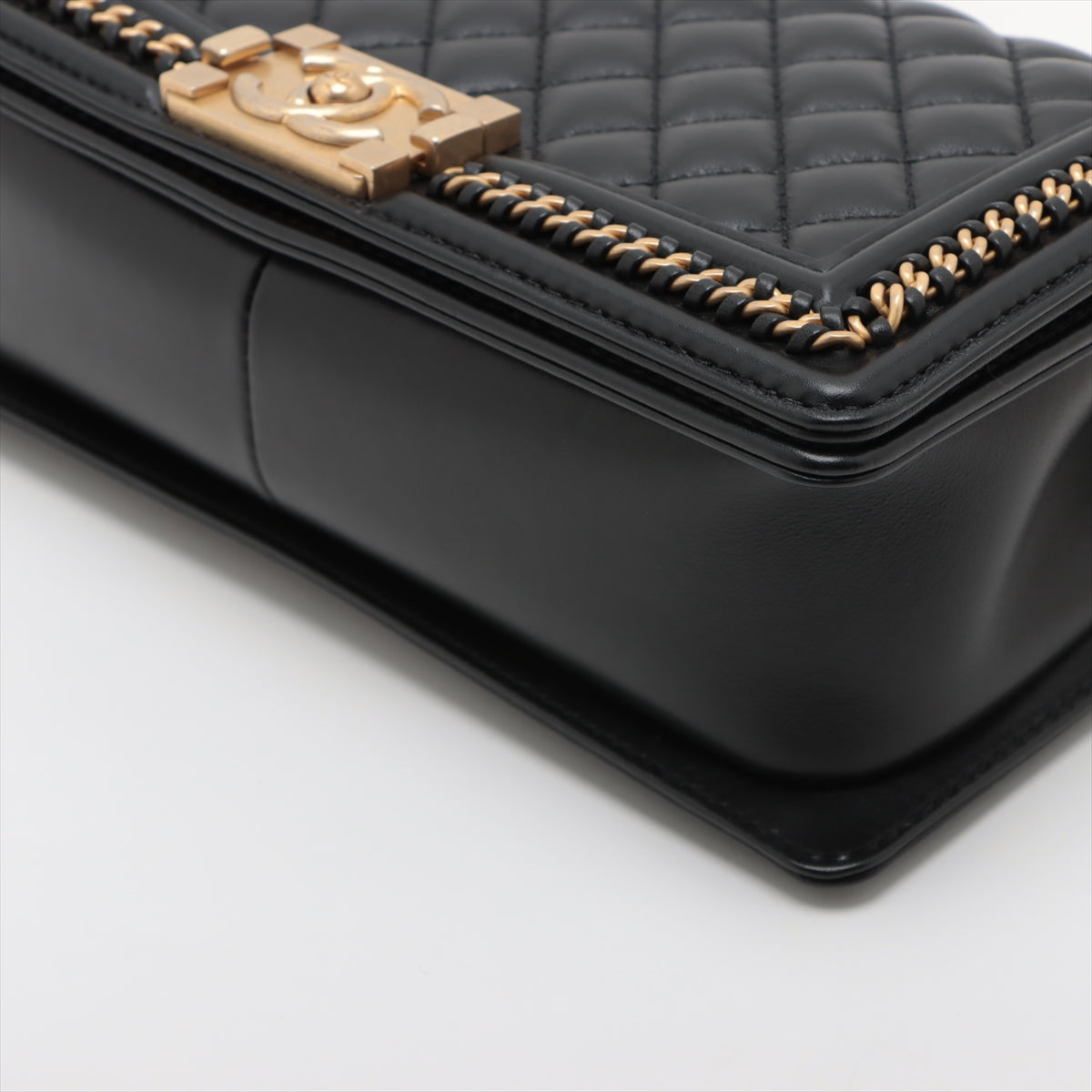 Chanel Boy Chanel Chain Shoulder Bag Black G
