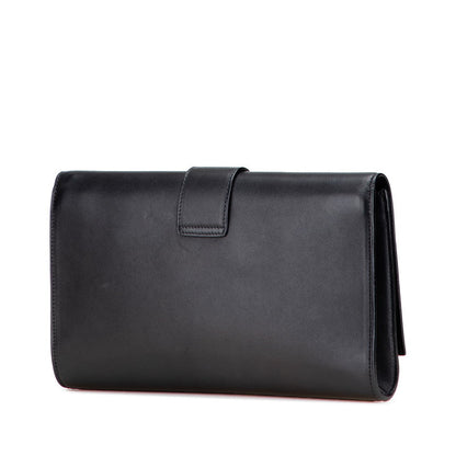 Saint Laurent Y Line Leather Clutch Bag