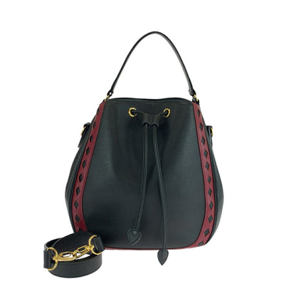 Saint Laurent Leather Red Handbag Style 28
