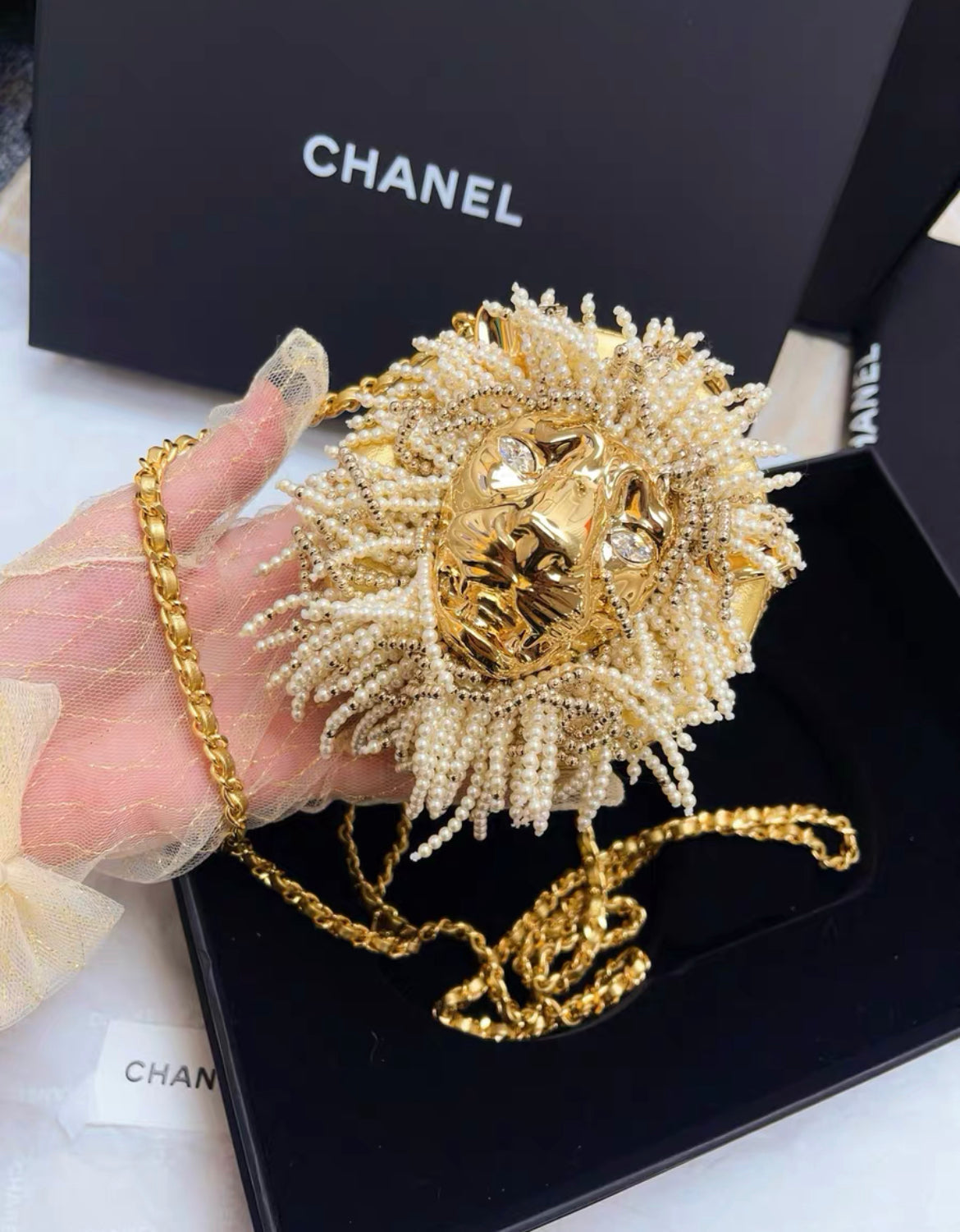 Chanel Luxury Lambskin Gold Handbag Style 2