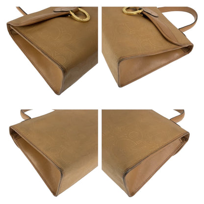 Dior Shoulder Bag Coated canvas, leather Brown Beige Gold Metal Shoulder Bag Handbag 2WAY Trotter Women