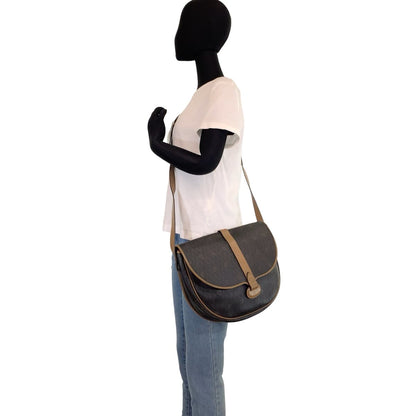 Christian Dior Shoulder Bag leather Brown Shoulder back pochette Honeycomb Pattern Women