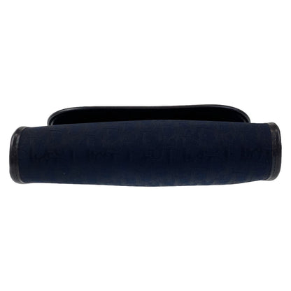 Dior Shoulder Bag canvas Navy Gold Metal Trotter
