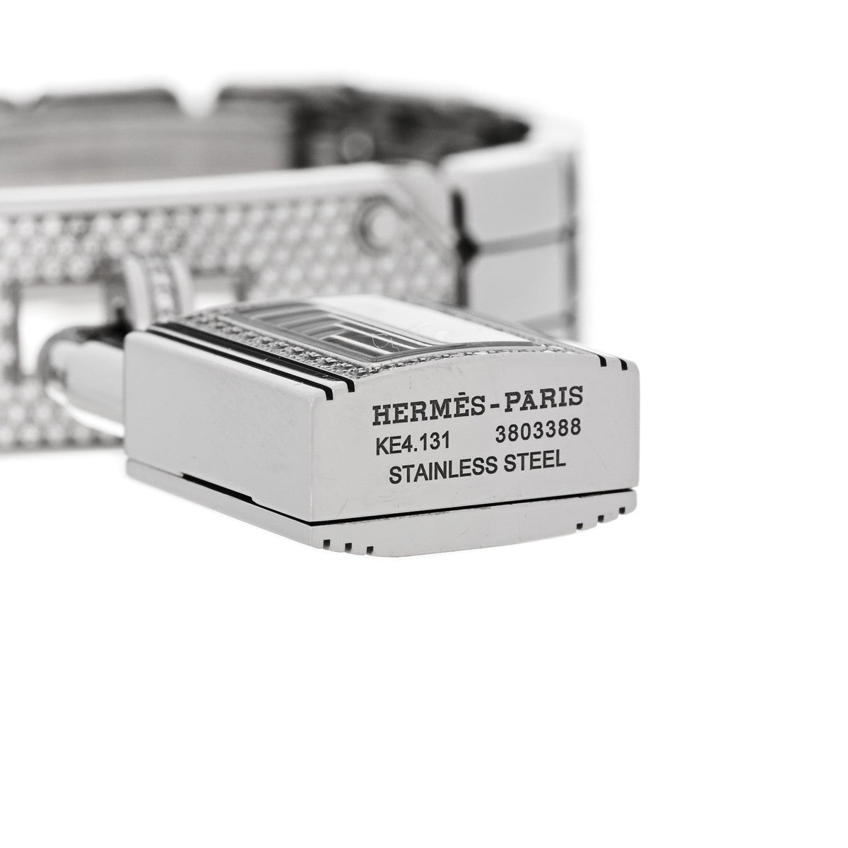 Stainless Steel Diamond Pave 16mm Kelly Quartz Watch
