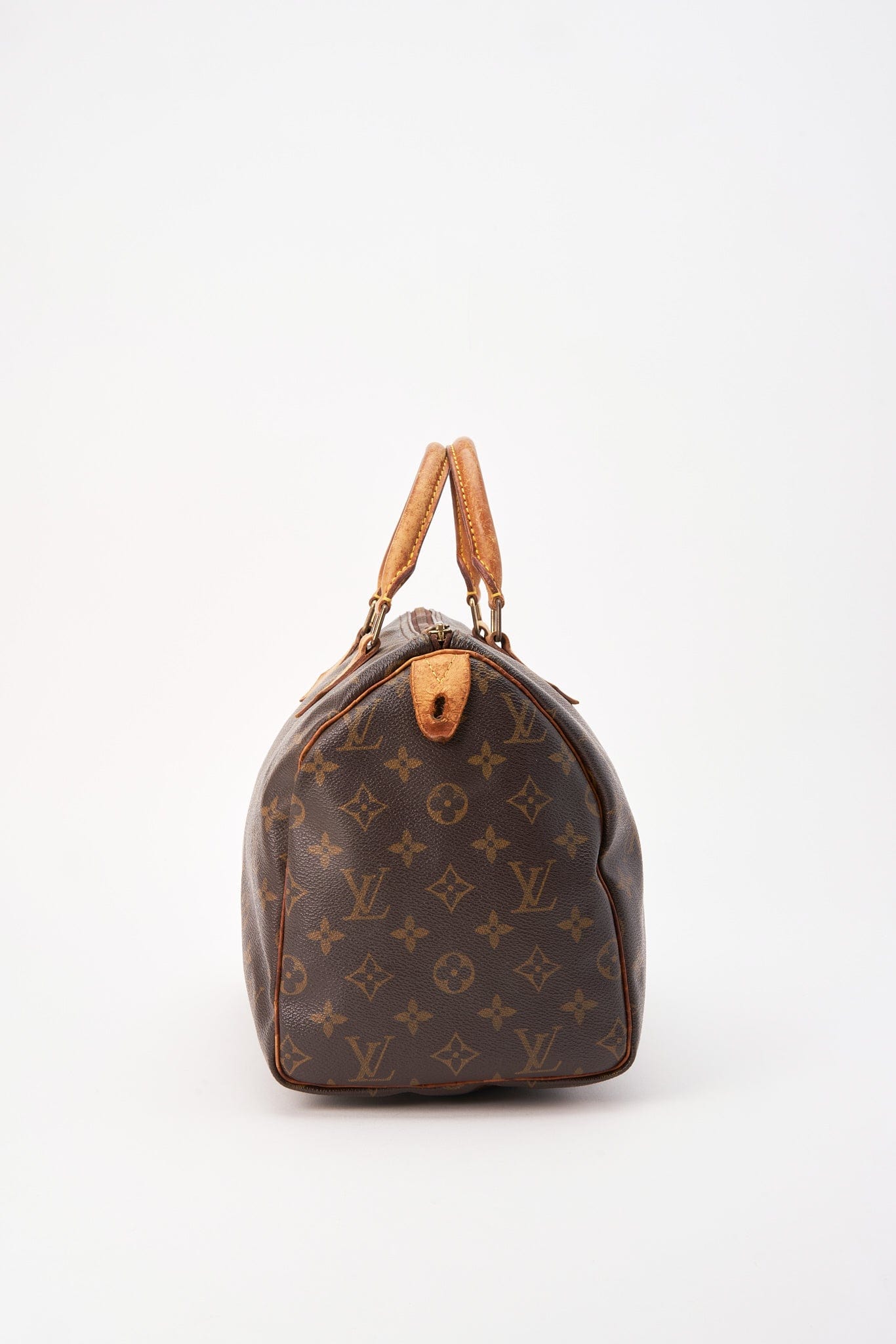 Louis Vuitton 30 Speedy Bag In Brown Monogram Coated Canvas