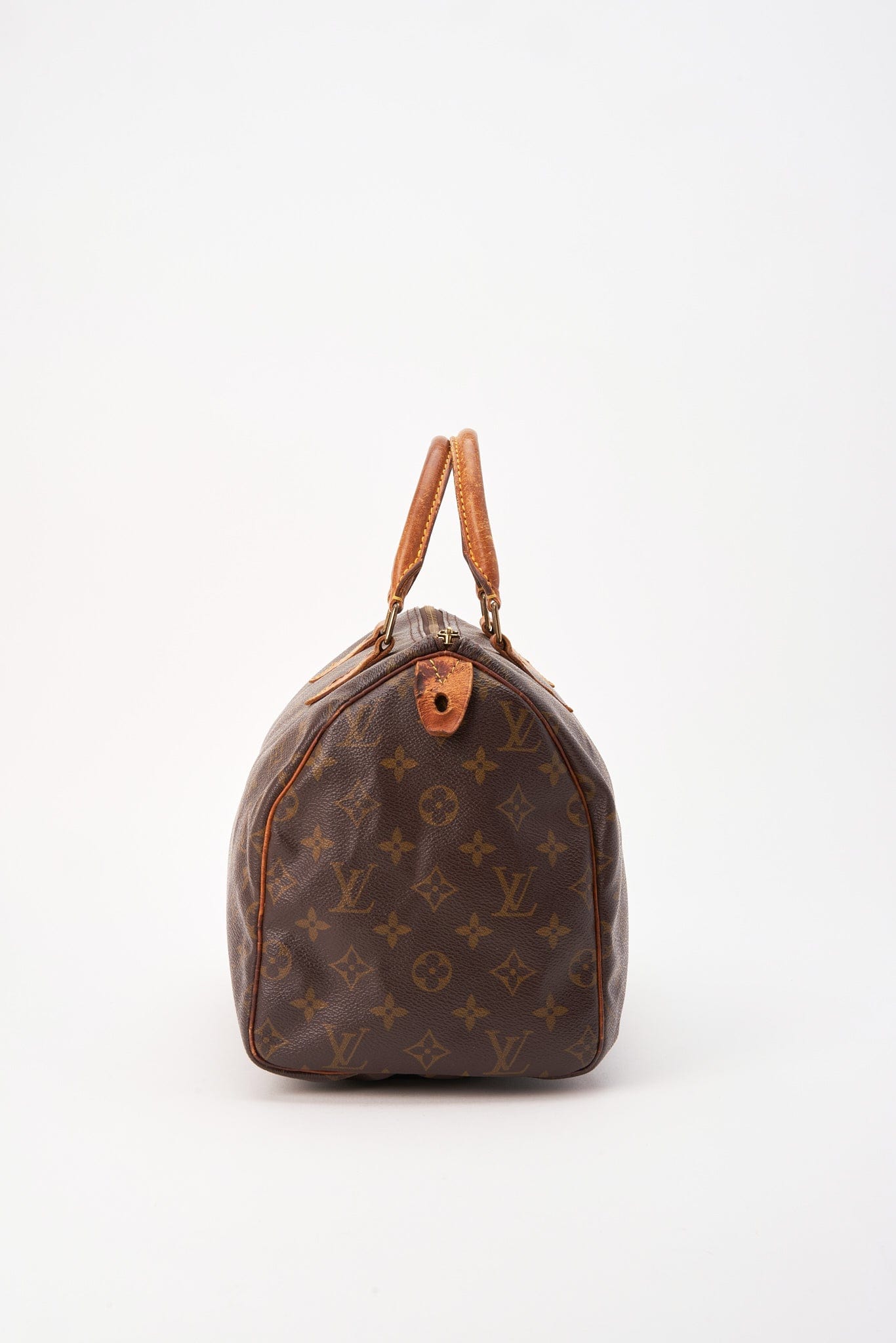 Louis Vuitton 30 Speedy Bag In Brown Monogram Coated Canvas