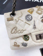 Chanel Pearl White Quilted Leather Limited Edition Lucky Charm Reissue 2 55 Classic Flap Bag