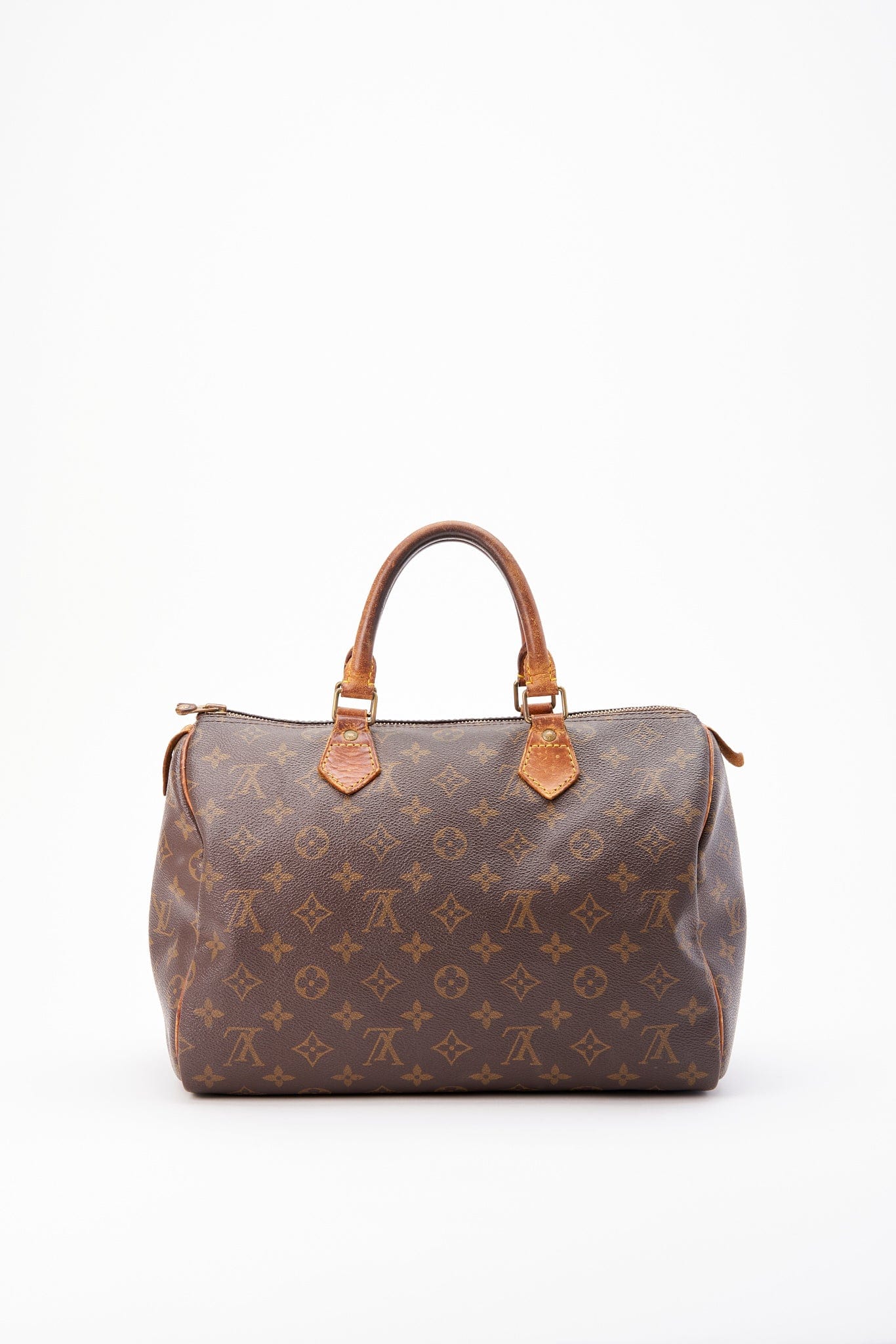 Louis Vuitton 30 Speedy Bag In Brown Monogram Coated Canvas