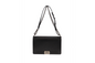 Chanel Black Calf Le Boy Bag Chevron Large