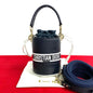 Dior Shoulder Bag Suede, Leather Navy Vibe Bucket Women