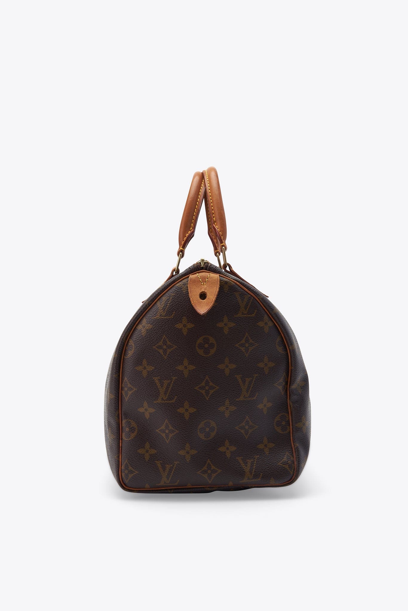 Louis Vuitton 30 Speedy Bag In Brown Monogram Coated Canvas