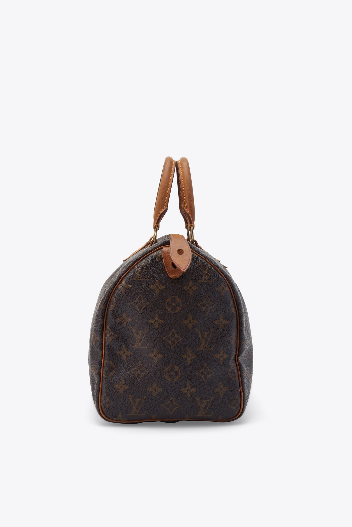 Louis Vuitton 30 Speedy Bag In Brown Monogram Coated Canvas