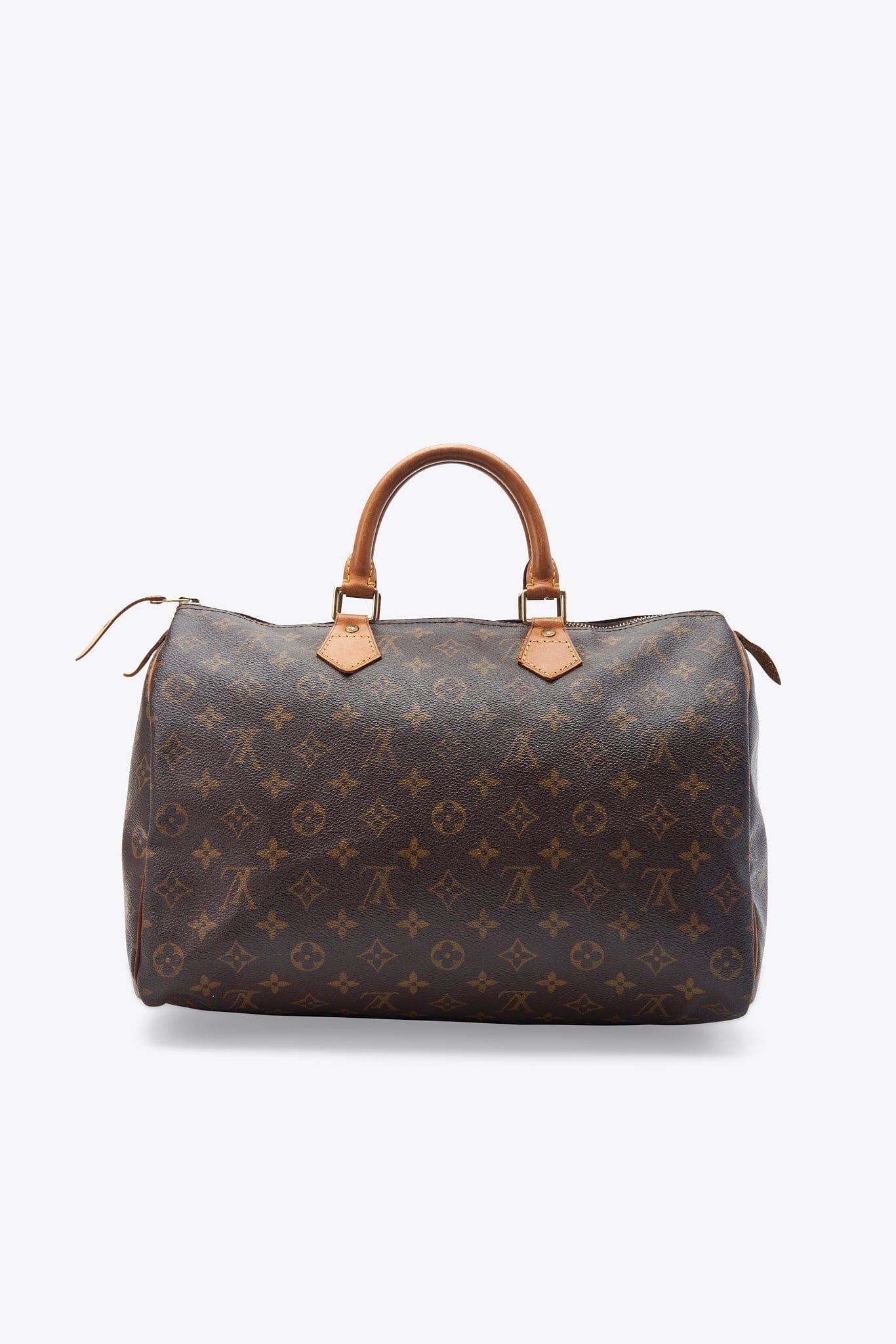 Louis Vuitton 35 Speedy Bag In Brown Monogram Coated Canvas