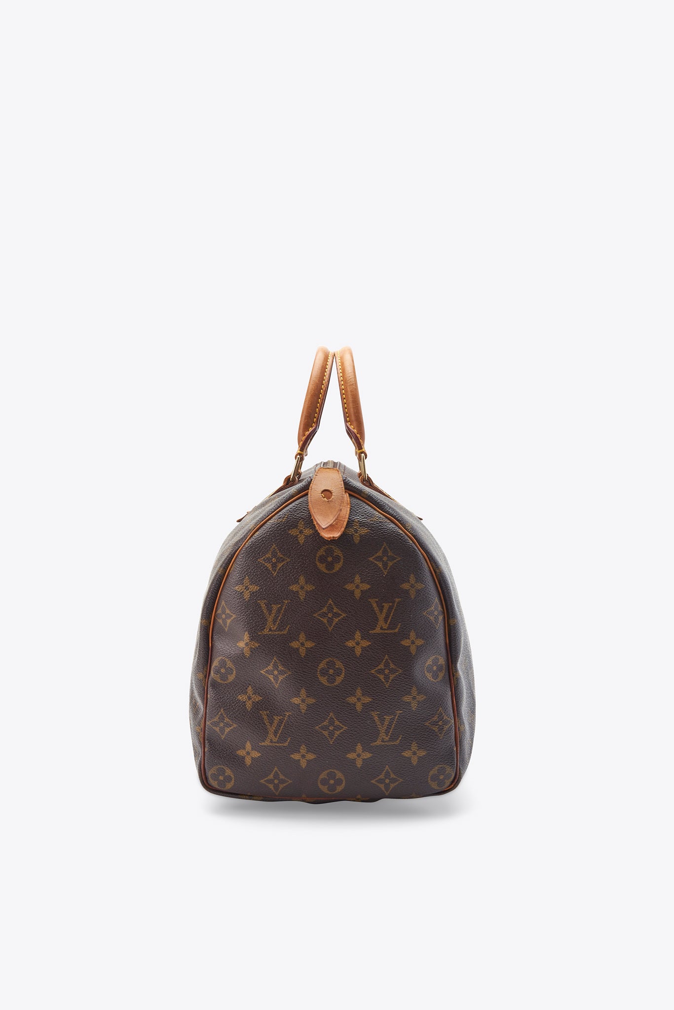 Louis Vuitton 35 Speedy Bag In Brown Monogram Coated Canvas