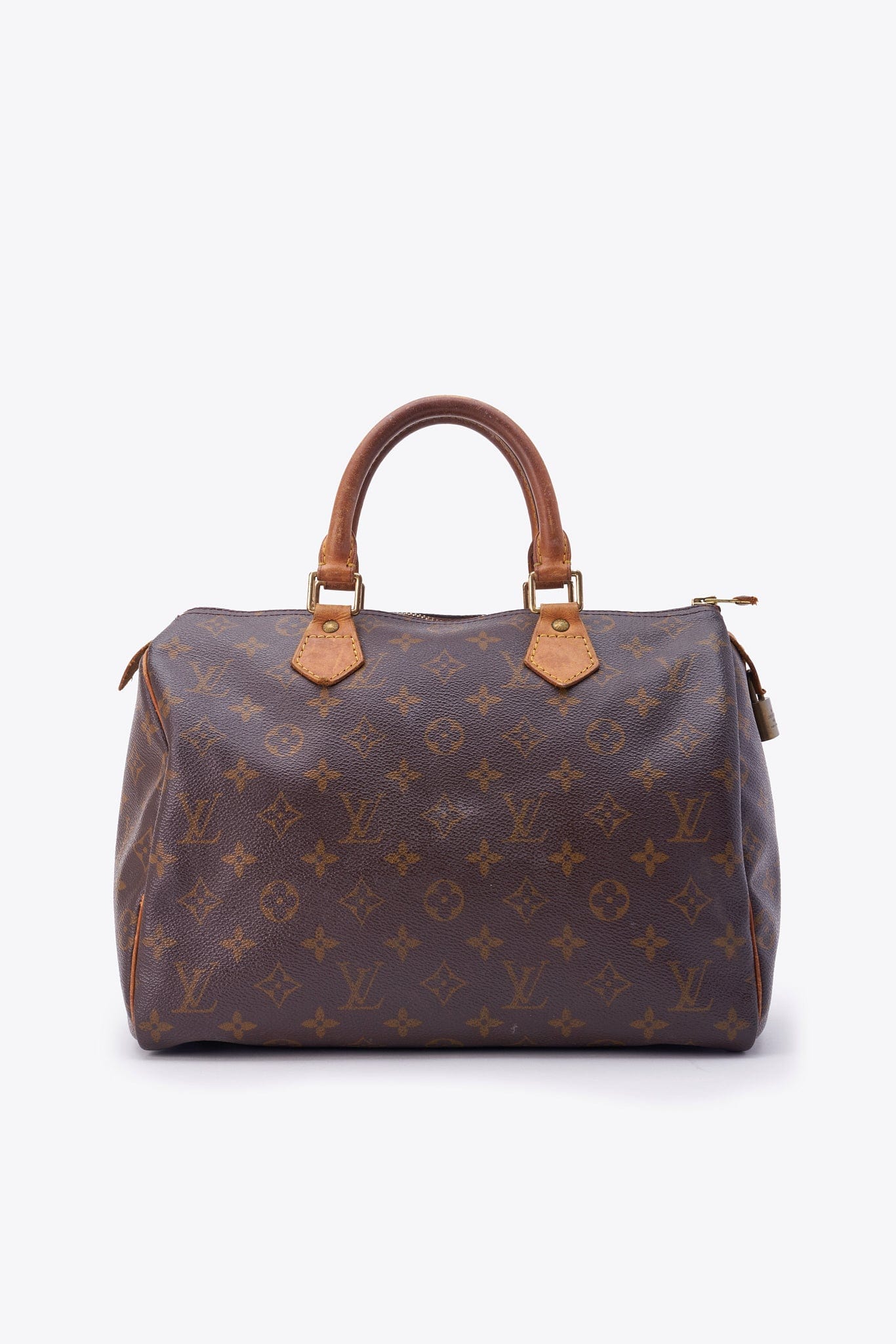 Louis Vuitton 30 Speedy Bag In Brown Monogram Coated Canvas