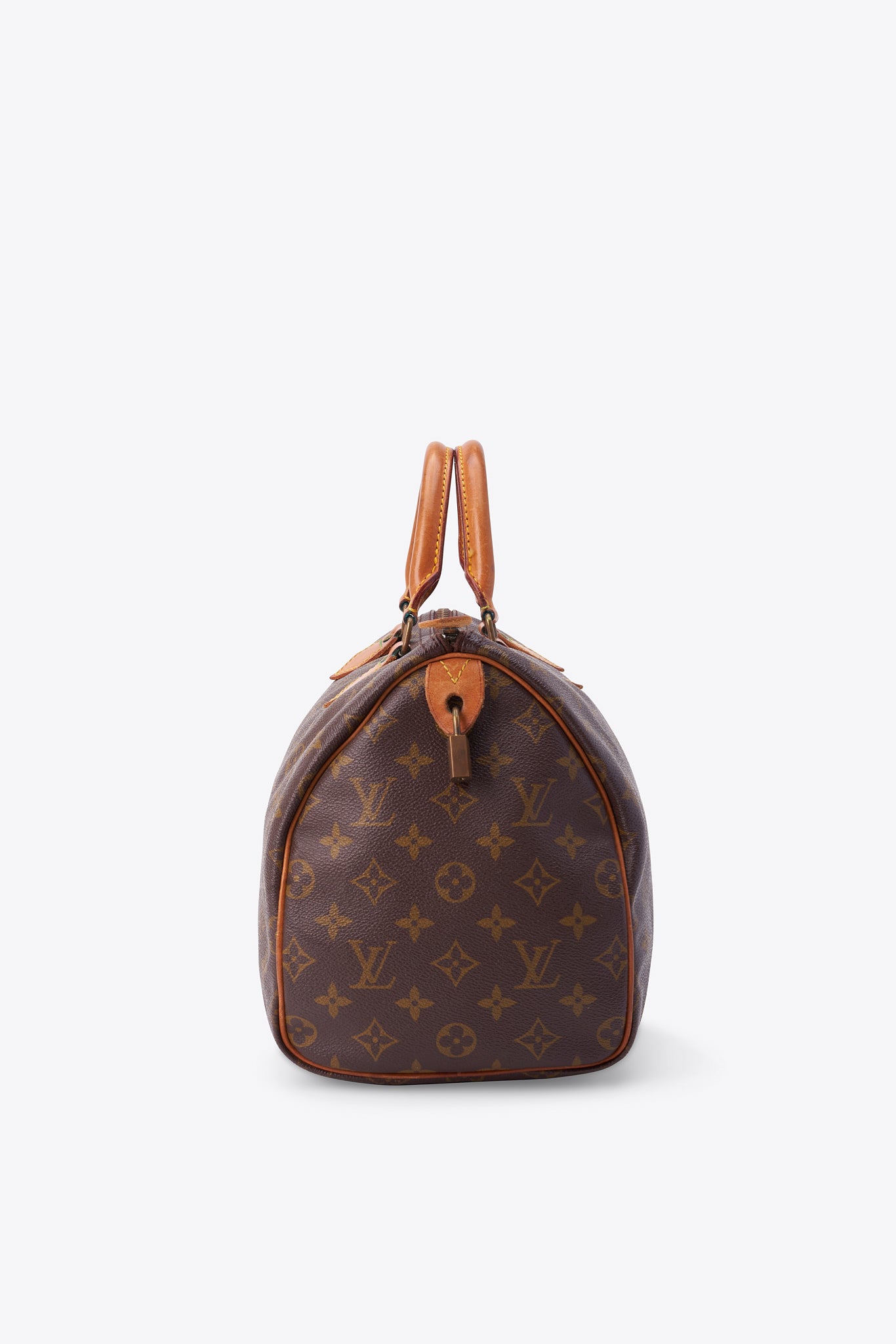 Louis Vuitton 30 Speedy Bag In Brown Monogram Coated Canvas