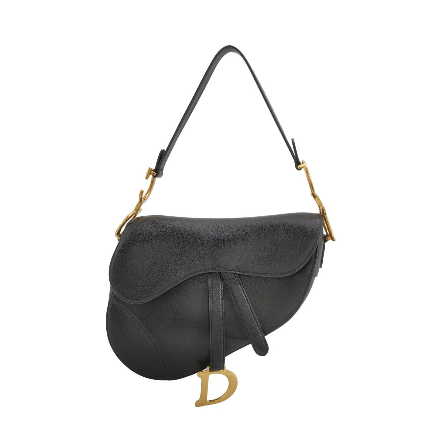Dior Saddle 2020 Medium Lambskin Leather Bag Black