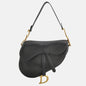 Dior Saddle 2020 Medium Goatskin Leather Bag Black