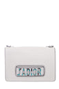 Dior White Calfskin Leather J'Adior Mosaic Handbag