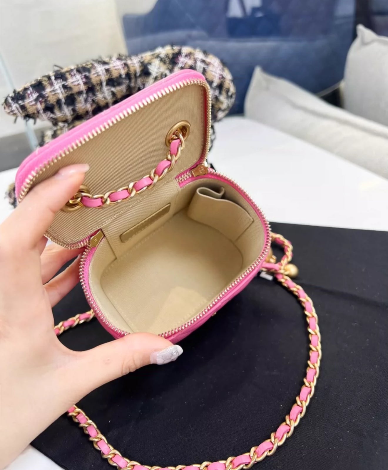 Chanel Vanity Lambskin Pink Shoulder Bag
