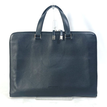 DIOR HOMME Business bag leather black Handbag Tote Bag logo mens