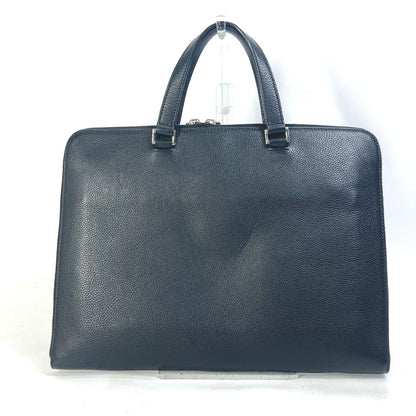 DIOR HOMME Business bag leather black Handbag Tote Bag logo mens