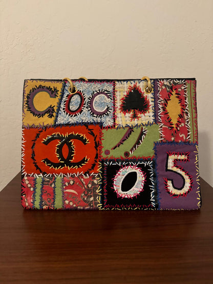 Chanel 1993 Couture Patchwork Tote