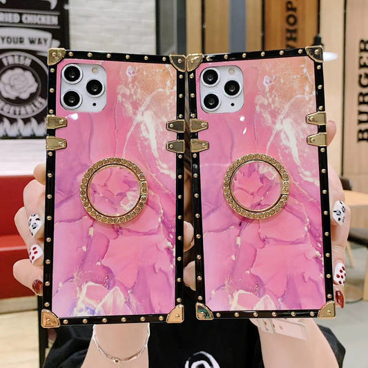 Pink square phone case for Samsung