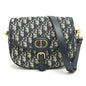 Dior Shoulder Bag leather gray CD Cannage Caro Women