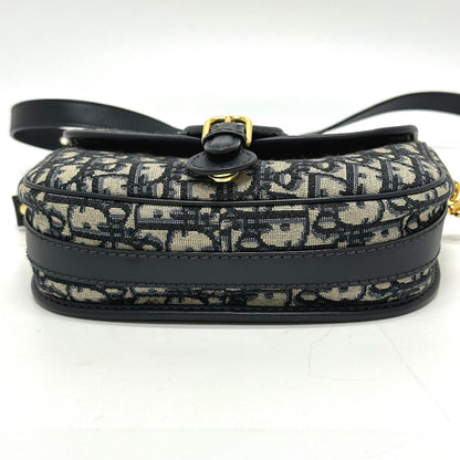 Dior Shoulder Bag leather gray CD Cannage Caro Women
