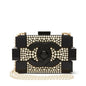 Chanel Black Lucite And White Pearl Lego Brick Clutch Black Hardware 2014