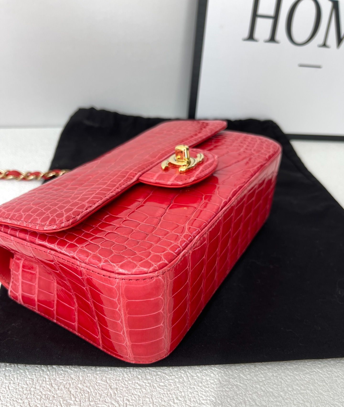Chanel Mini Flap Gold Shoulder Bag Gold