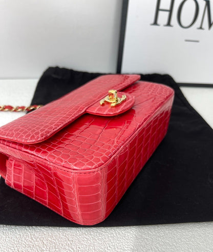 Chanel Mini Flap Gold Shoulder Bag Gold