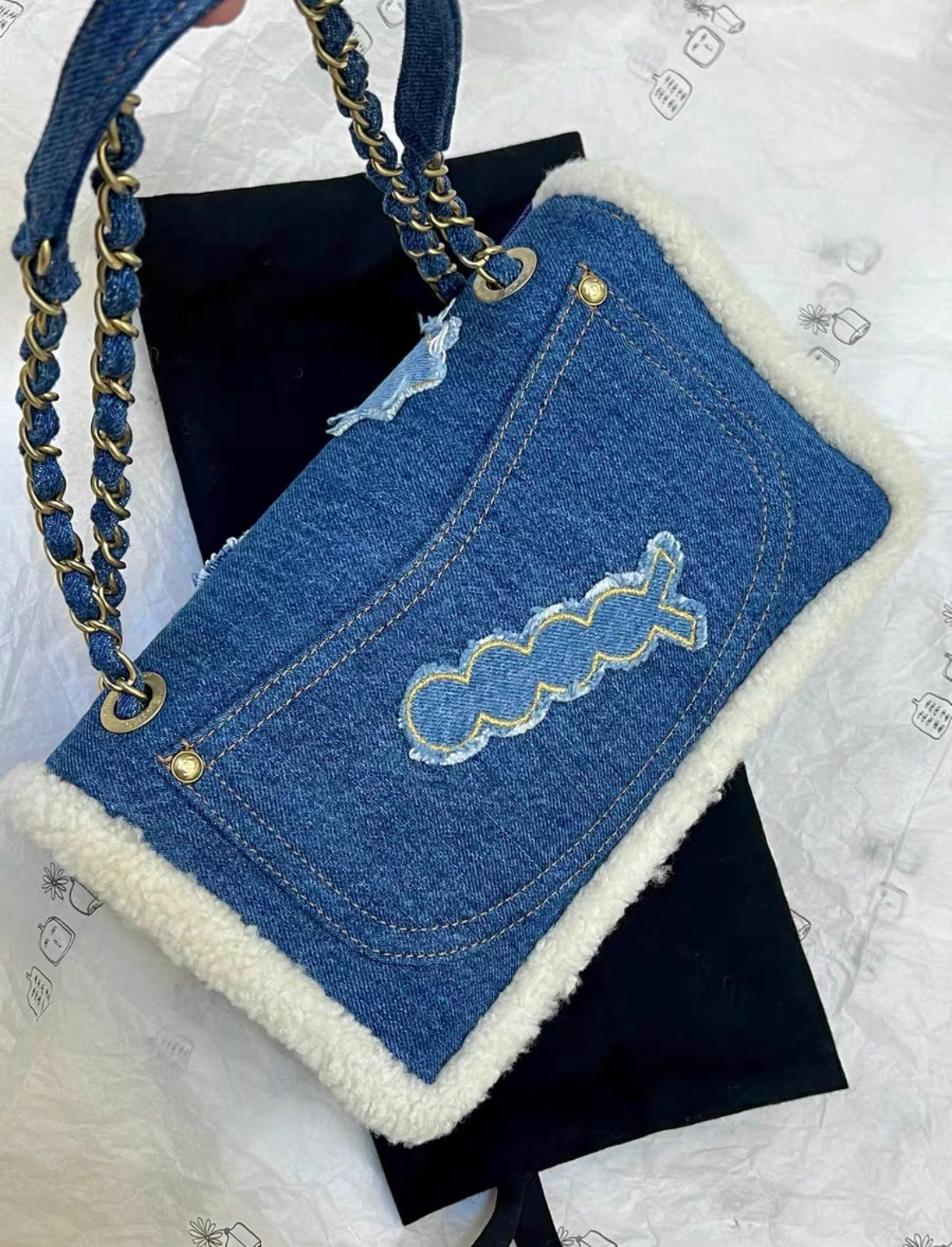 Chanel Classic Flap Gold Shoulder Bag Gold