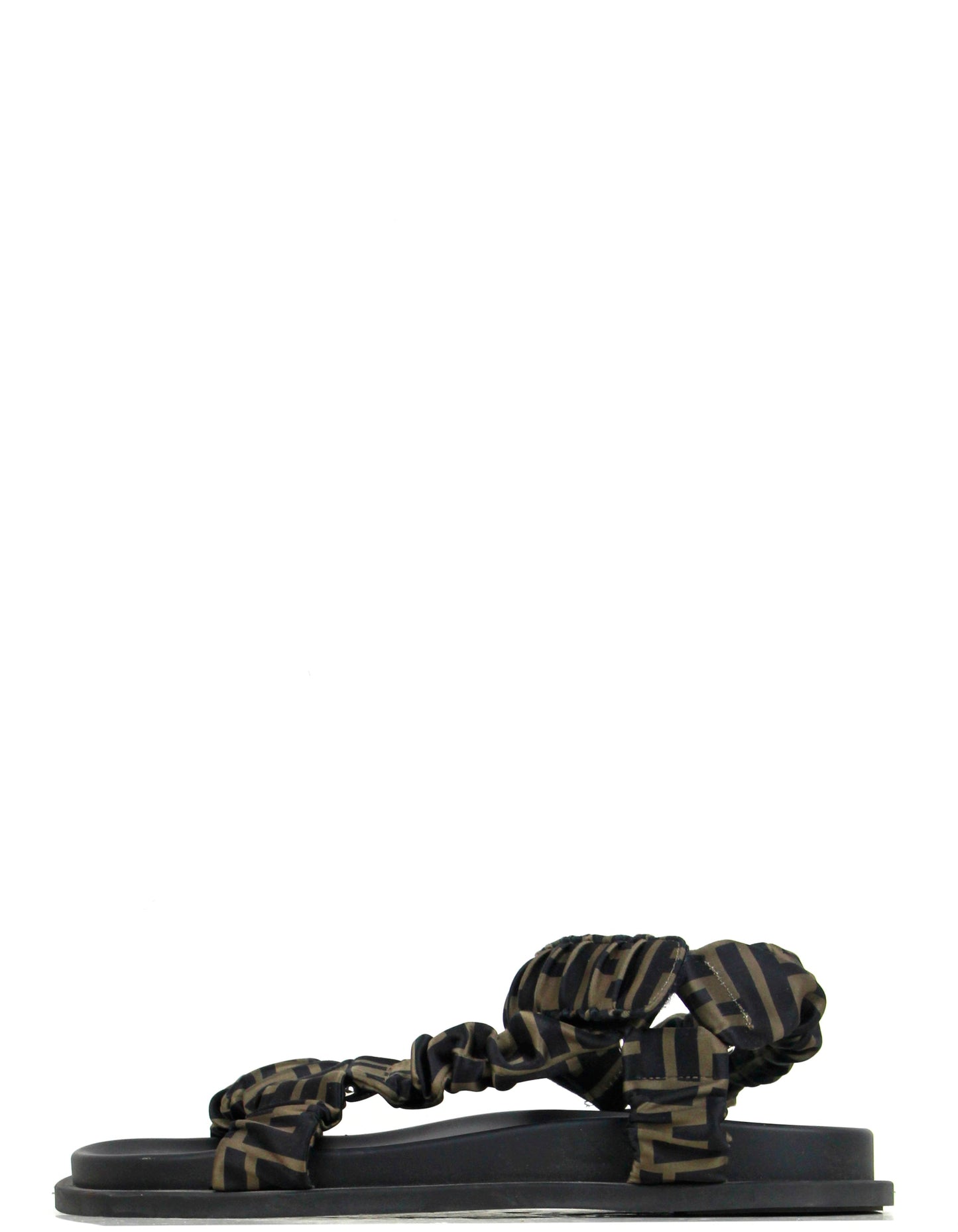 Fendi Satin Ruched Fendi Feel Sandals sz 39.5