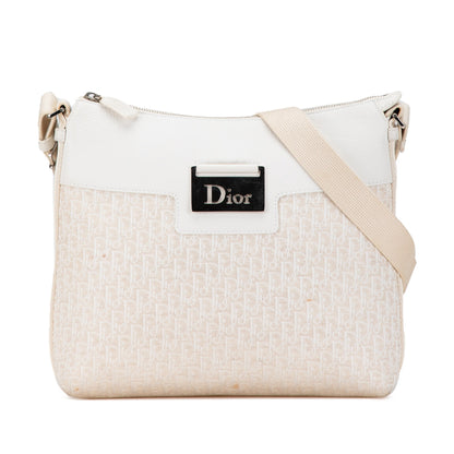 Dior Leather Canvas Crossbody Bag