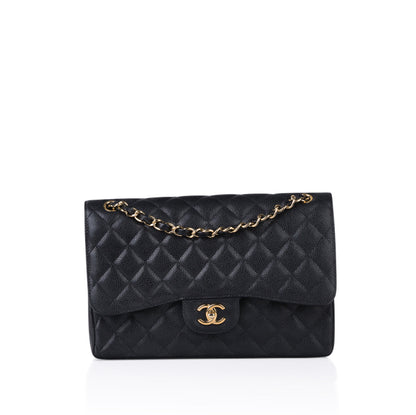 Chanel Classic Flap Caviar Black Shoulder Bag Style 131