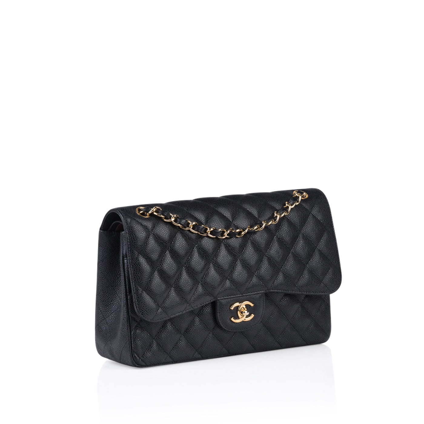 Chanel Classic Flap Caviar Black Shoulder Bag Style 131