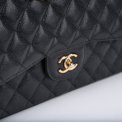 Chanel Classic Flap Caviar Black Shoulder Bag Style 131