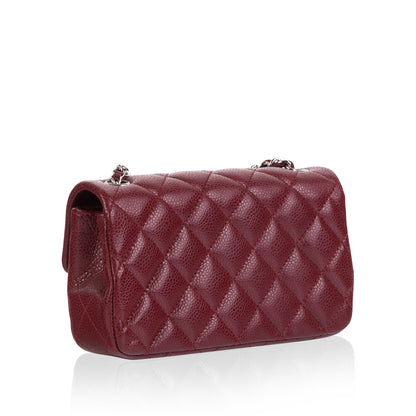 Chanel Classic Flap Caviar Silver Shoulder Bag Caviar