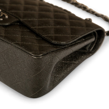 Chanel Classic Flap Caviar Grey Shoulder Bag