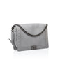 Chanel Boy Bag Quilted Grey Shoulder Bag