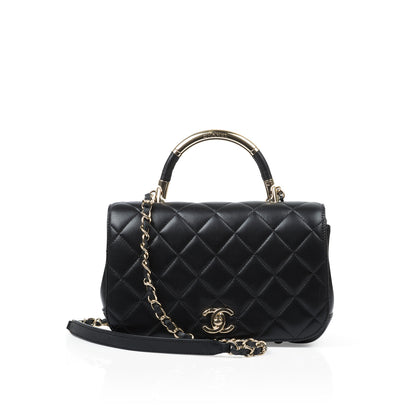 Chanel Timeless Lambskin Black Shoulder Bag Style 2