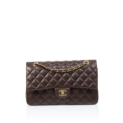 Chanel Classic Flap Lambskin Brown Shoulder Bag Style 5