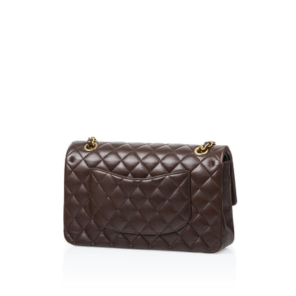 Chanel Classic Flap Lambskin Brown Shoulder Bag Style 5
